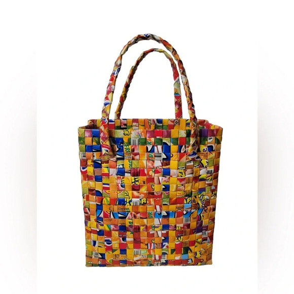 VINTAGE RARE Candy Wrapper Medium Tote Bag - Picture 1 of 9